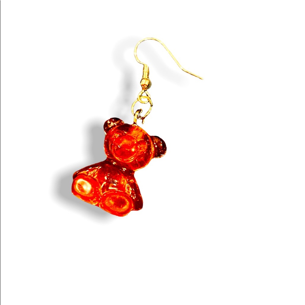 Red gummy bears earrings